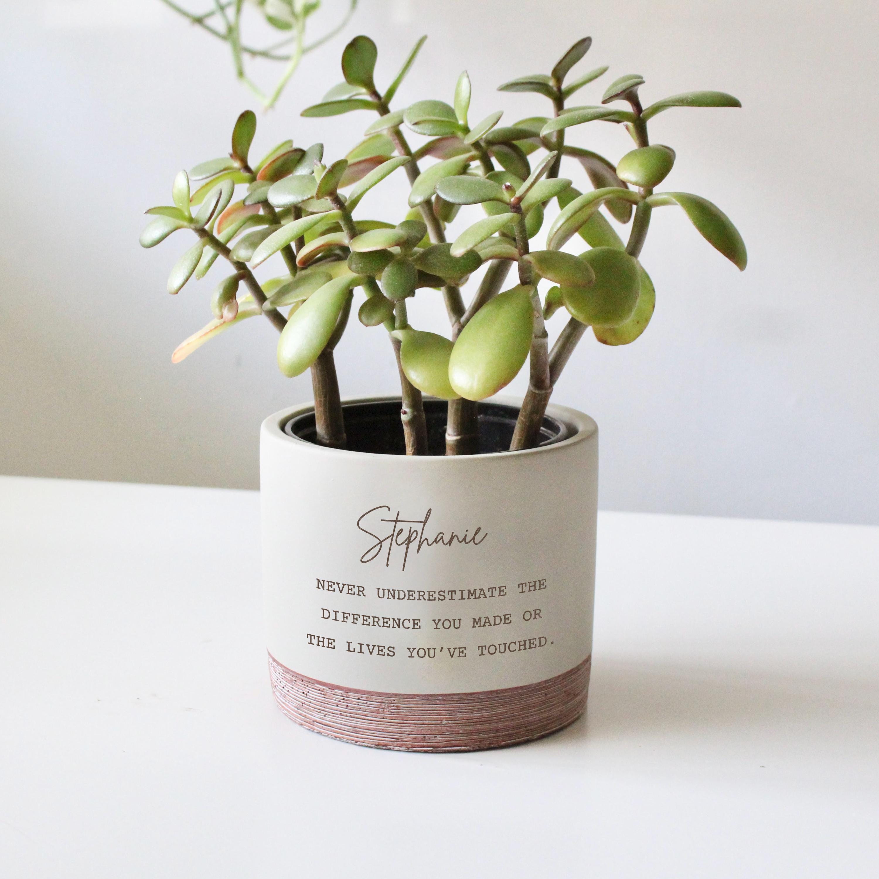 Pot De Fleur En Céramique - Personnalisé - Pot Plante Intérieur - Pour