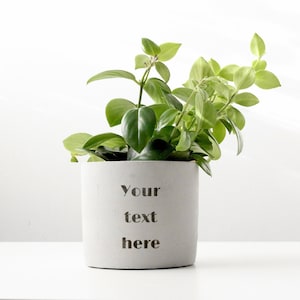 Pot de fleurs personnalisé gravé au laser | Cadeau personnalisé