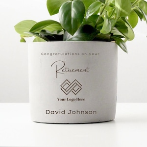 Personalized Retirement Planter Pot Gift, Leaving Coworker Presents, Retiring Gift Ideas, Congratulations On Your Retirement Flower Pot