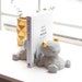 CLOSEOUT SALE | Cute Concrete Bear Bookend for Nurseries and Kids Bedroom Decor in Rose Gold White Black and Silver 