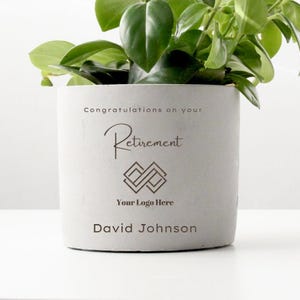 Pot de fleurs personnalisé pour départ à la retraite, cadeaux de départ pour un collègue, idées cadeaux pour départ à la retraite, félicitations pour votre départ à la retraite
