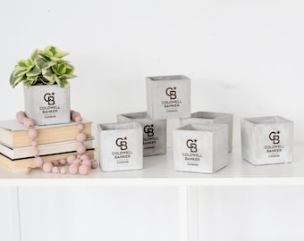 Maceta personalizada con logotipo grabado a medida, venta al por mayor