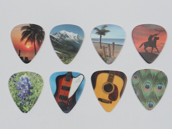 Painted guitar picks deals