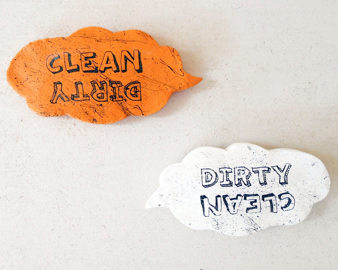 Clean Dirty Dishwasher Dishwasher Sign Etsy