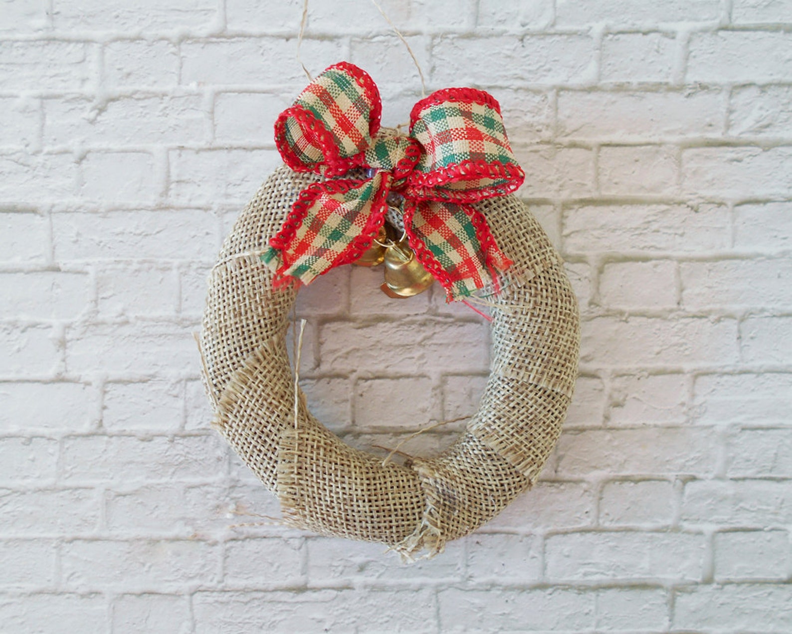 Small Wreaths Burlap Wreaths Christmas Ornaments Holiday Etsy