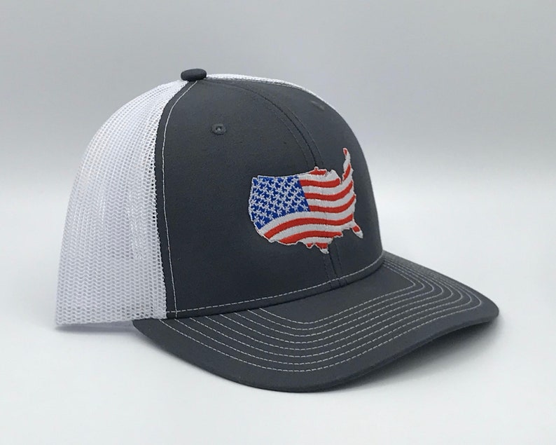 Richardson 112 Hat USA Flag Embroidered Hat