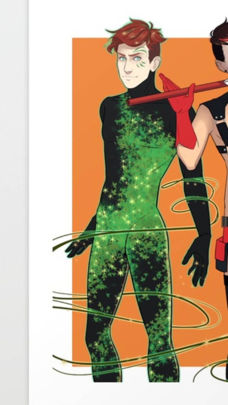 POISON IVY Poison Oak Gender bend Men/'s Costume Dc comics Inspired Cosplay Batman Rave HALLOWEEN