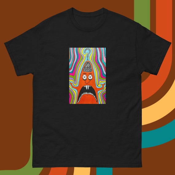Mind Blown Unisex Tee Colorful Graphic Tee Unisex Clothing Short Sleeve Shirt Chandail Graphique Handmade Drawing Menswear Womenswear Etsy