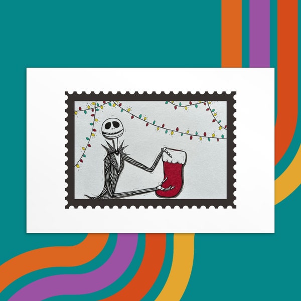 Jack Skellington Card, Tim Burton, Jack Skellington, Nightmare Before Christmas, Christmas Movie Card, Christmas Movie, Santa Claus Jack