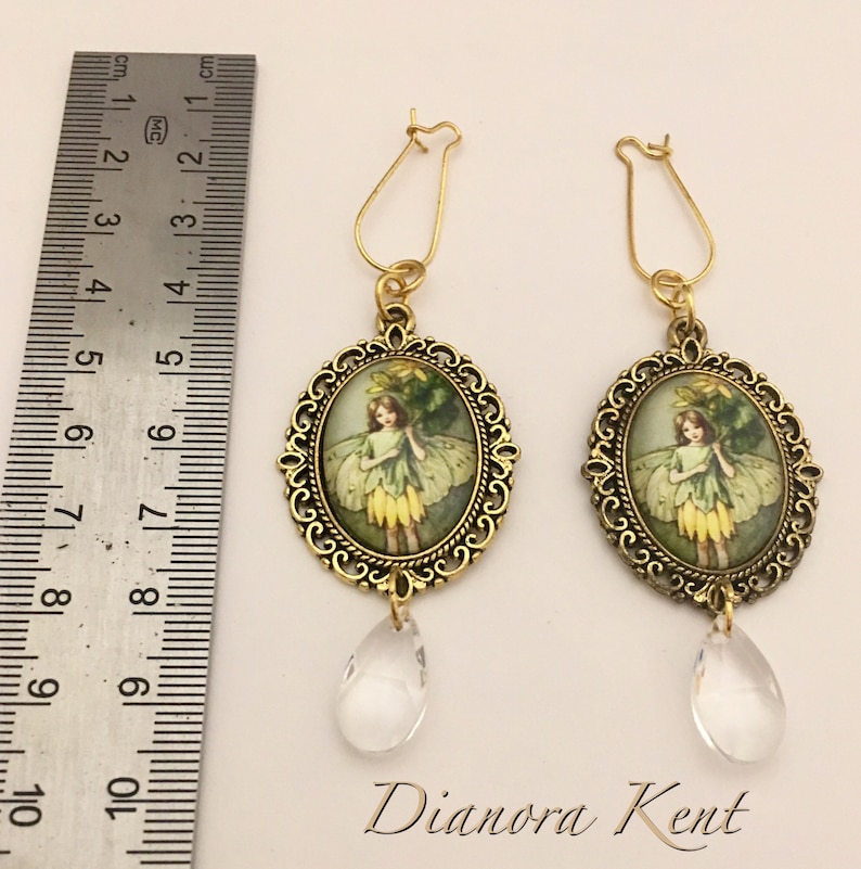 Celandine Flower Fairy earrings