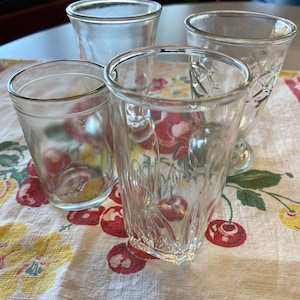 Vintage Assorted Juice Glasses