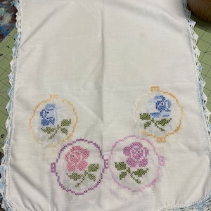 Cross Stitch Doily/Table Runner