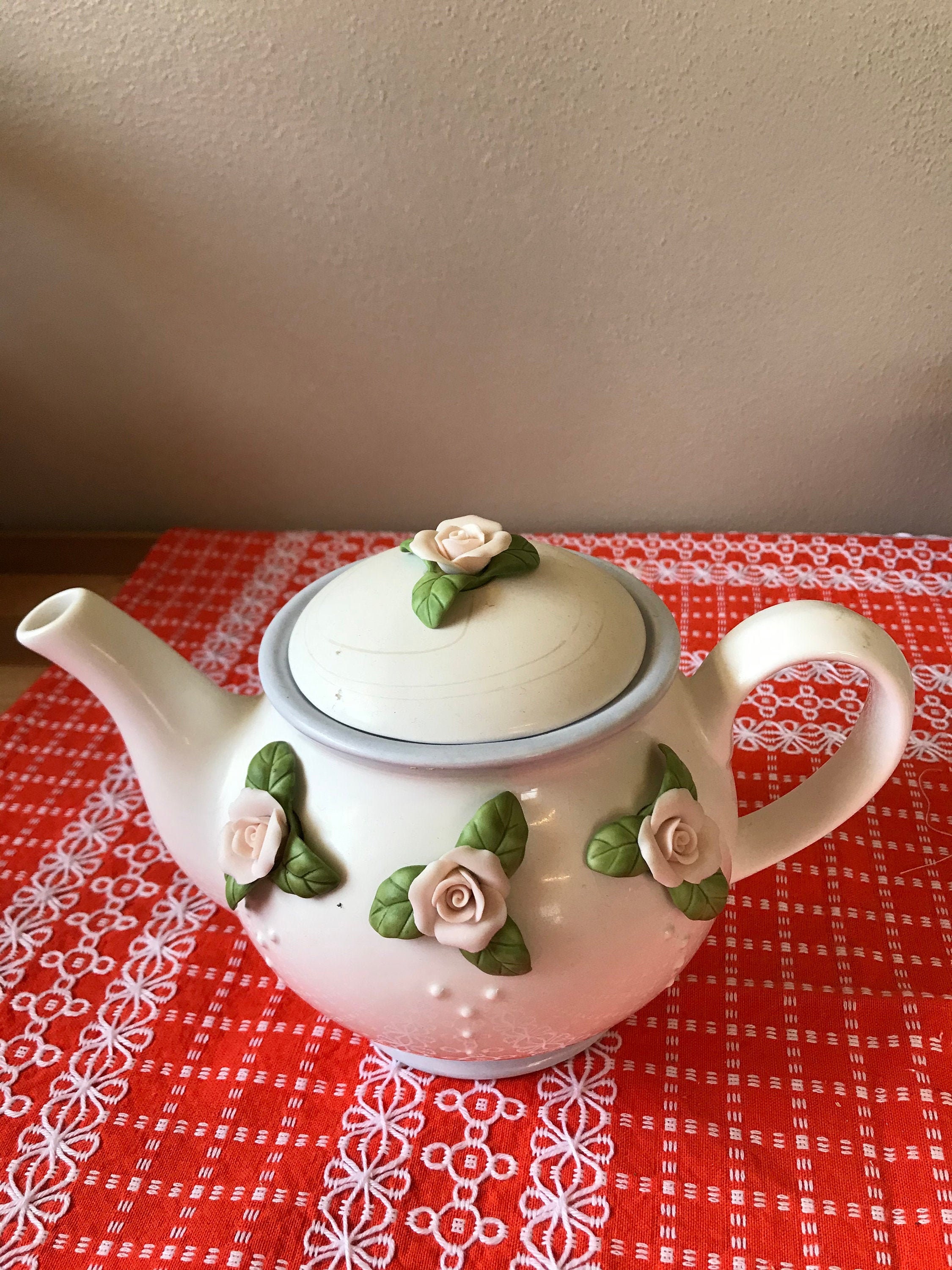 Yellow Color Glory Enamel Turkish Tea Pot Kettle, Turkish Teapot, Tea Kettle