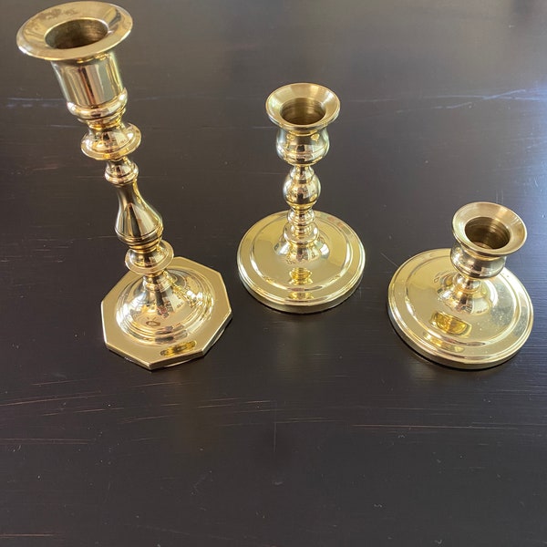 Baldwin Brass Candlesticks Etsy