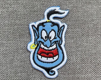 Set 2 pc Aladdin Patches iron on patches Genie iron on patch patches for Jackets embroidery patch Patch for backpack