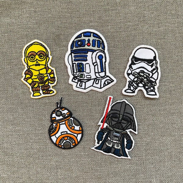 Star Wars Patches Bügeln Aufnäher Star Wars Aufnäher Aufnäher Patches für Jacken Stickaufnäher Patch für Rucksack