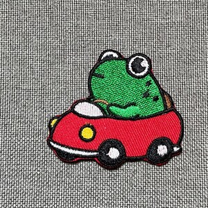 Flog in car Patches iron on patches Flog iron on patch patches for Jackets embroidery patch Patch for backpack