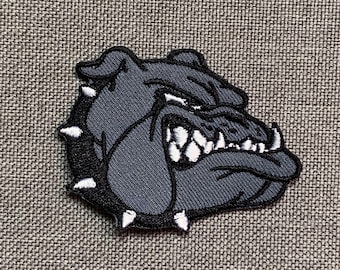 Bull Dog Sequin Patches 