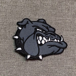 Bulldog Patches bulldog iron on patches iron on patch patches for Jackets embroidery patch Patch for backpack