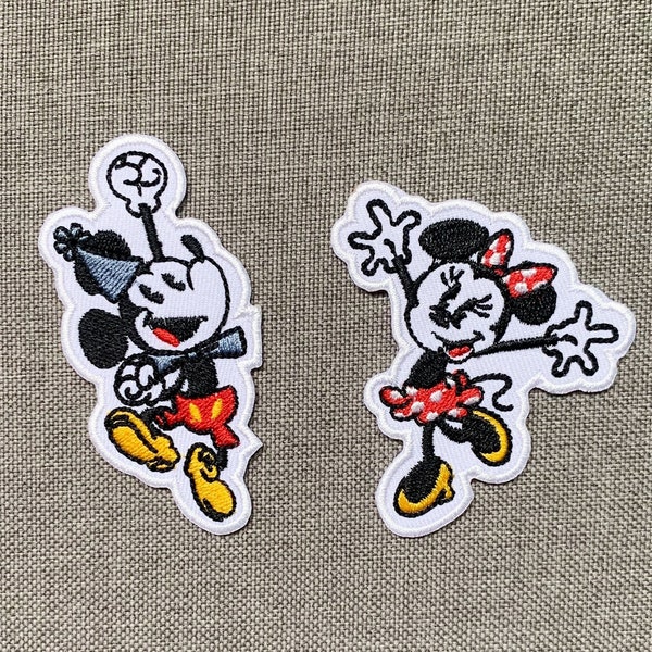 Mickey and Minnie Patches iron on patches Mickey iron on patch patches for Jackets embroidery patch Patch for backpack