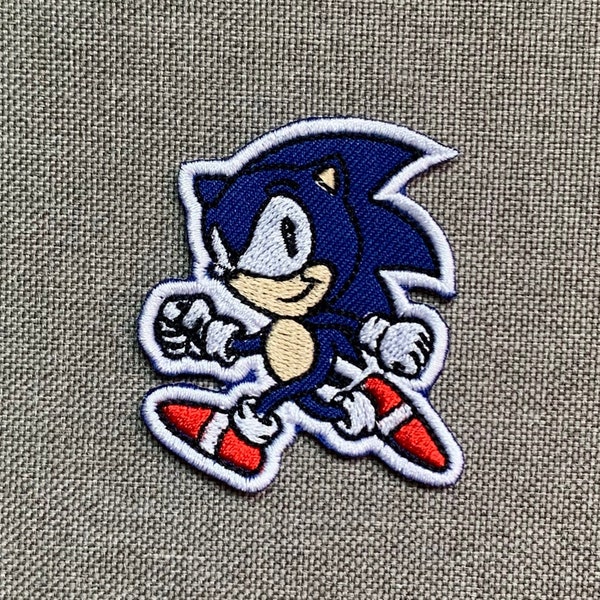 Sonic A Patches iron on patches Sonic iron on patch patches for Jackets embroidery patch Patch for backpack