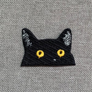 Black cat Patches  Cat iron on patches iron on patch patches for Jackets embroidery patch Patch for backpack