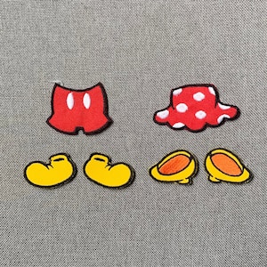Mickey and Minnie Patches iron on Minnie patches  iron on patch patches for Jackets embroidery patch Patch for backpack