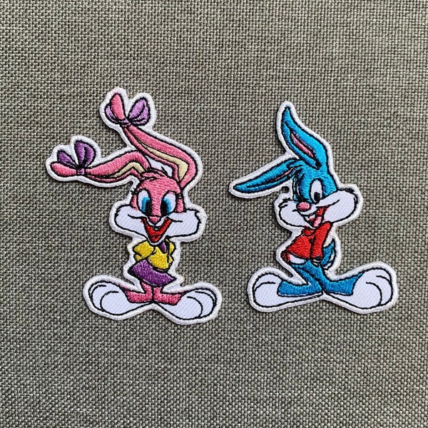 Babs lapin Buster lapin Patchs fer sur patchs fer sur patch patch patchs pour vestes broderie patch Patch pour sac à dos