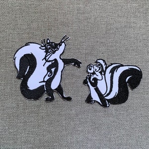 Pepé Le Pew Patches Pepé Le Pew Aufnäher für Jacken Stickpatch Patch für Rucksack Patches