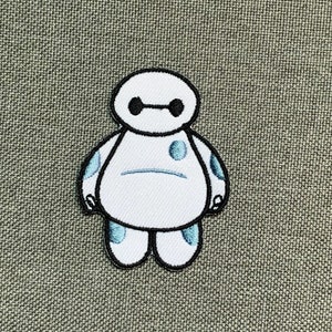 Baymax Patches iron on patches Big hero iron on patch patches for Jackets embroidery patch Patch for backpack