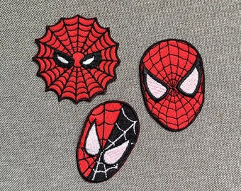 Spiderman Patch Iron on Embroidered Badge Patch Spider 