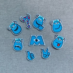 Monster inc Patches iron on patches  iron on patch patches for Jackets embroidery patch Patch for backpack