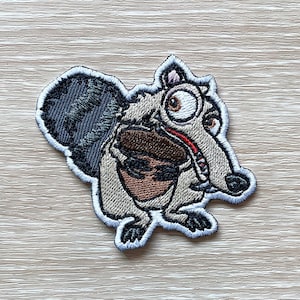 Scrat Patches iron on patches Ice age  iron on patch patches for Jackets embroidery patch Patch for backpack
