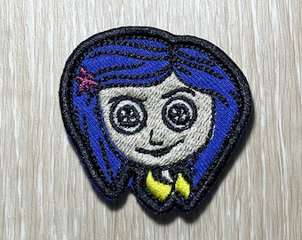 Coraline Patches iron on patches Coraline iron on patch patches for Jackets embroidery patch Patch for backpack
