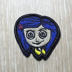 Coraline Patches iron on patches Coraline iron on patch patches for Jackets embroidery patch Patch for backpack