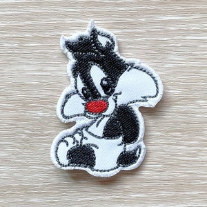 Sylvester the cat Patches iron on patches Cat iron on patch patches for Jackets embroidery patch Patch for backpack