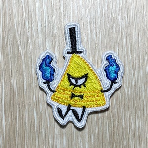 Bill Cipher Patches iron on patches Gravity Falls iron on patch patches for Jackets embroidery patch Patch for backpack