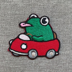 Flog in car Patches iron on patches Flog iron on patch patches for Jackets embroidery patch Patch for backpack