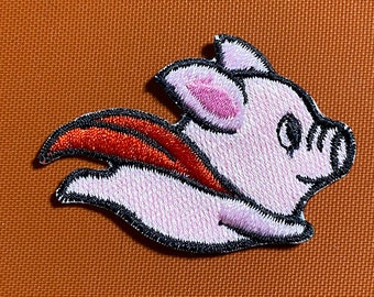 Flying Pig Patches iron on patches Pig iron on patch patches for Jackets embroidery patch Patch for backpack