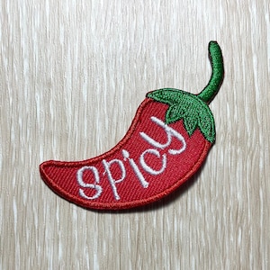 Spicy Chili Patches plancha en parches divertidos plancha en parches para Chaquetas parche de bordado Parche para mochila