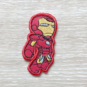 Iron Man Tony Stark Chest Arc Reactor Emblem Iron-on Embroidered Patch 
