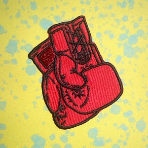 Boxing gloves Patches iron on boxing gloves  patches Boxing iron on patch patches for Jackets embroidery patch Patch for backpack