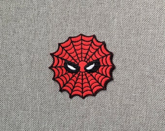 Spider Web Iron-On Patch – Embroidered Halloween Applique For Costumes & DIY