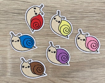 Snail Patches iron on Snail iron on patch patches for Jackets embroidery patch Patch for backpack Embroidery patch iron-on patch