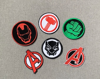 Super hero logo Patches iron on patches Super hero iron on patch patches for Jackets embroidery patch Patch for backpack