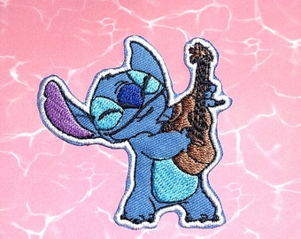 Stitch Cartoon Iron-On Patch: Embroidered Applique (2.5" X 2.5")