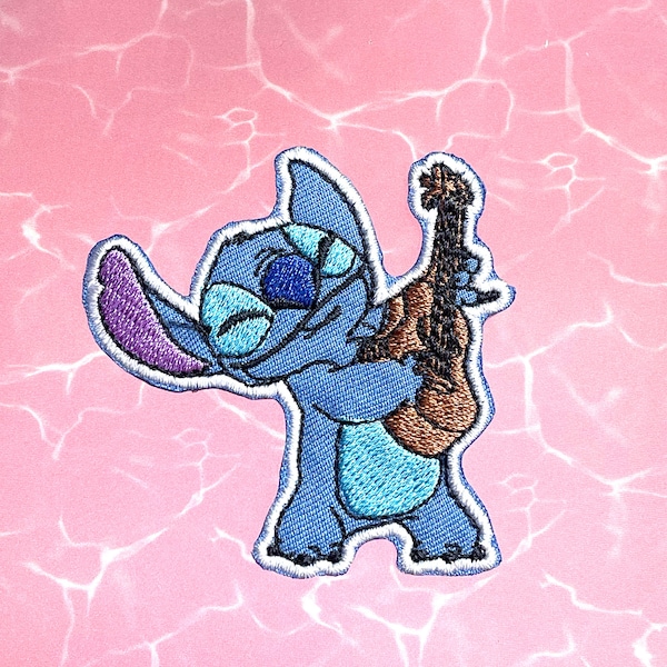 Stitch Cartoon Iron-On Patch: Embroidered Applique (2.5" X 2.5")
