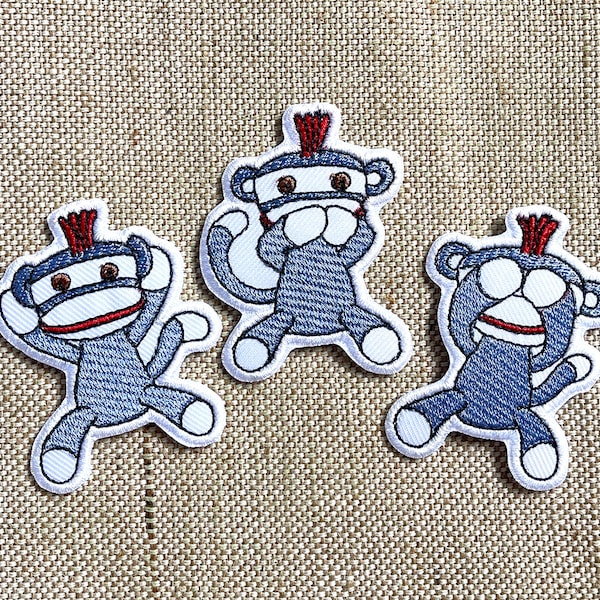 George Monkey Patch Monkey Patches Iron On - Etsy