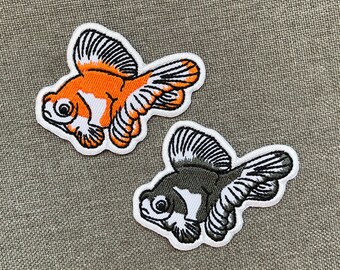 Goldfish Patches ijzer op patches Goldfish ijzer op patch patches voor Jassen borduur patch Patch voor rugzak