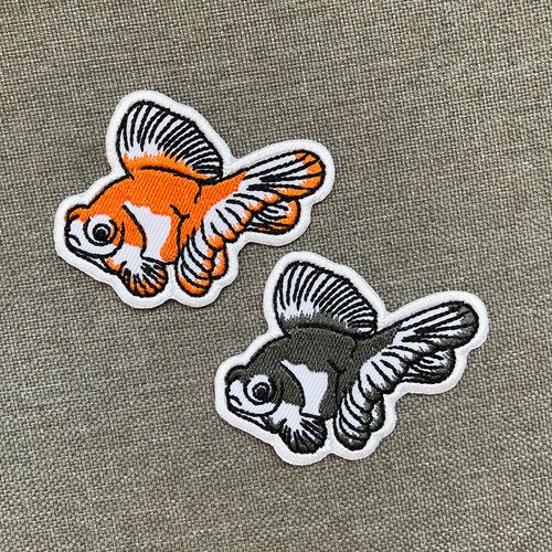Goldfish Bowl Iron on Patch Etsy